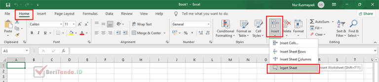 Perbedaan Workbook Dan Worksheet Di Microsoft Excel